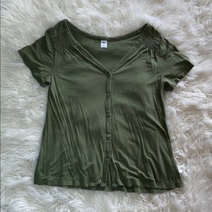 Olive green swing top